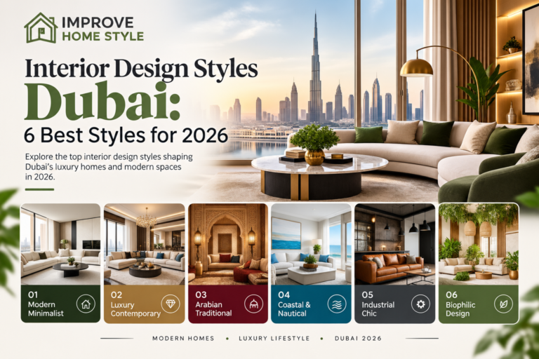 Interior design styles Dubai – 6 best interior design styles for 2026